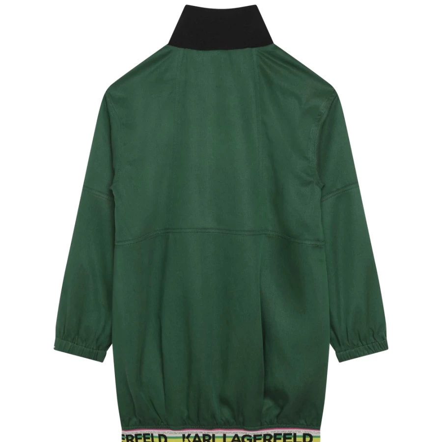 KARL LAGERFELD KIDS Girls' Zip-Up Sweatshirt Dress - Stylish & Comfortable
