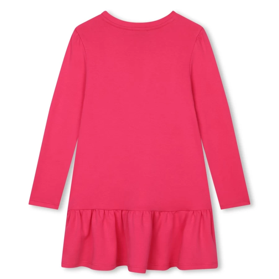 MARC JACOBS Girls Fuschia Printed Cotton Dress