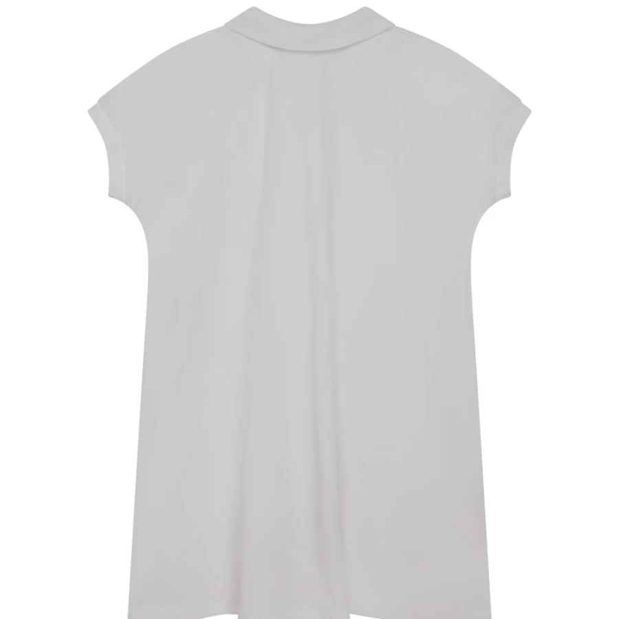 KENZO KIDS Girl's White Polo Dress With Embroidered Patch