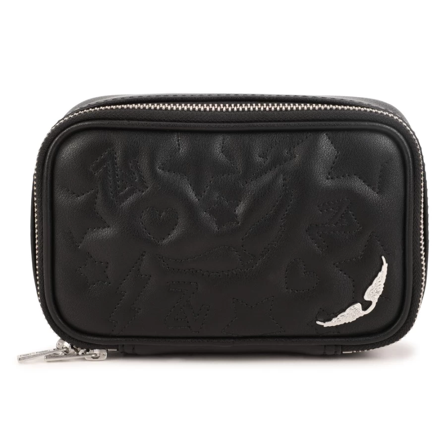 ZADIG & VOLTAIRE Black Coated Fabric Handbag for Women - Stylish & Durable Designer Purse