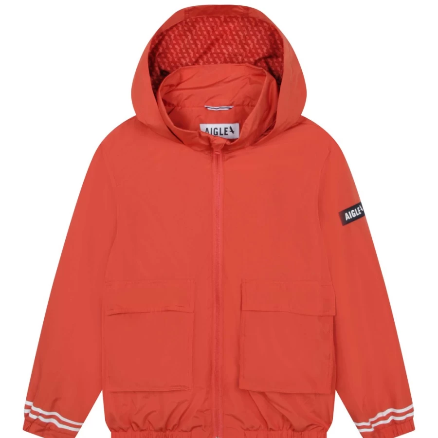 AIGLE Girl's Brick Water-Repellent Windbreaker Jacket