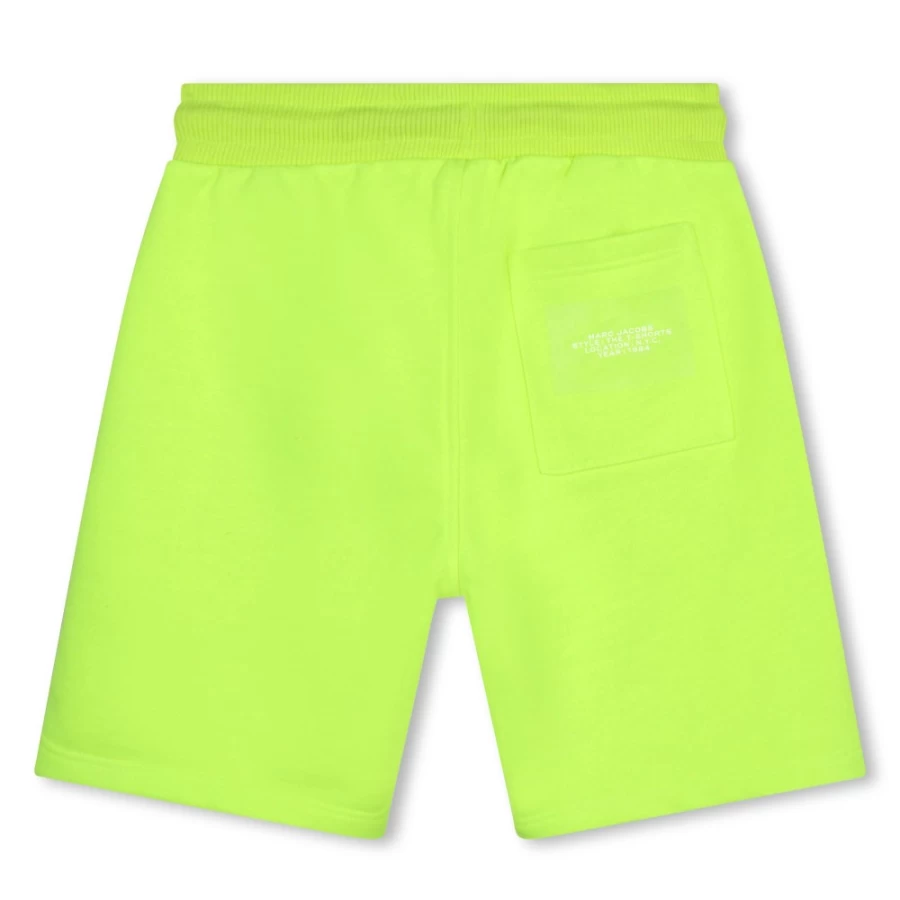 MARC JACOBS Girls' Ochre Fleece Bermuda Jogging Shorts for Comfort and Style