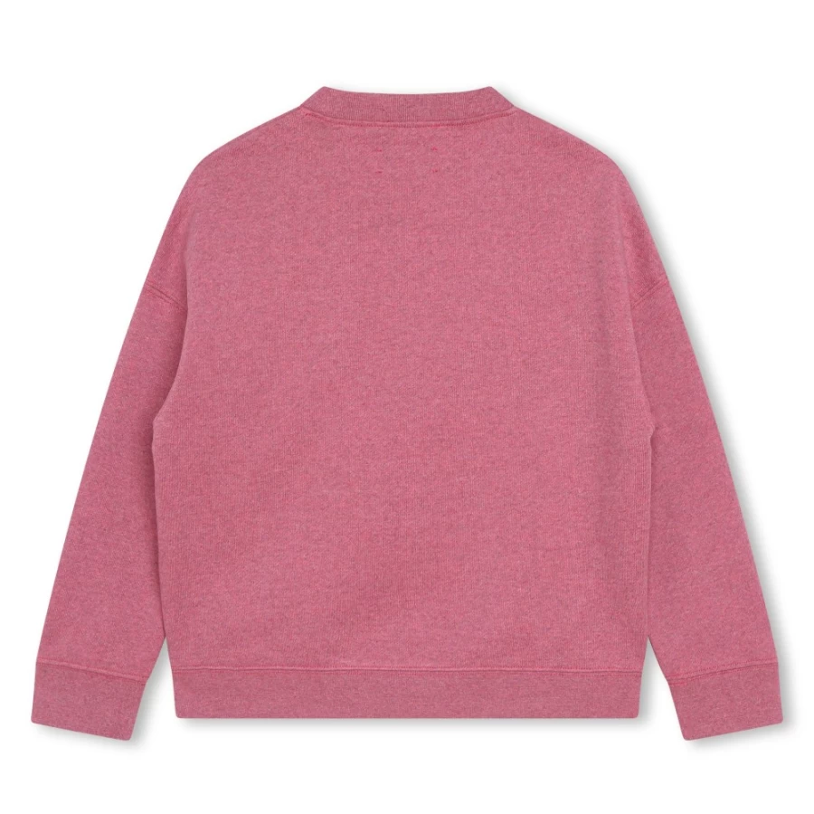 ZADIG & VOLTAIRE Girls' Brushed Fleece Sweatshirt in Raspberry - Soft & Cozy Pullover