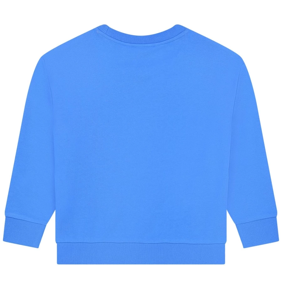 MARC JACOBS Pale Blue Cotton Fleece Sweatshirt for Girls - Soft Cozy Pullover