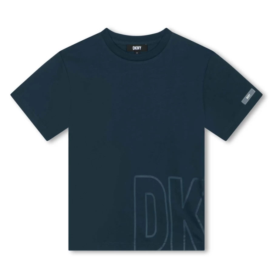 DKNY Girls' Short-Sleeved T-Shirt for Kids - Stylish & Comfortable Top