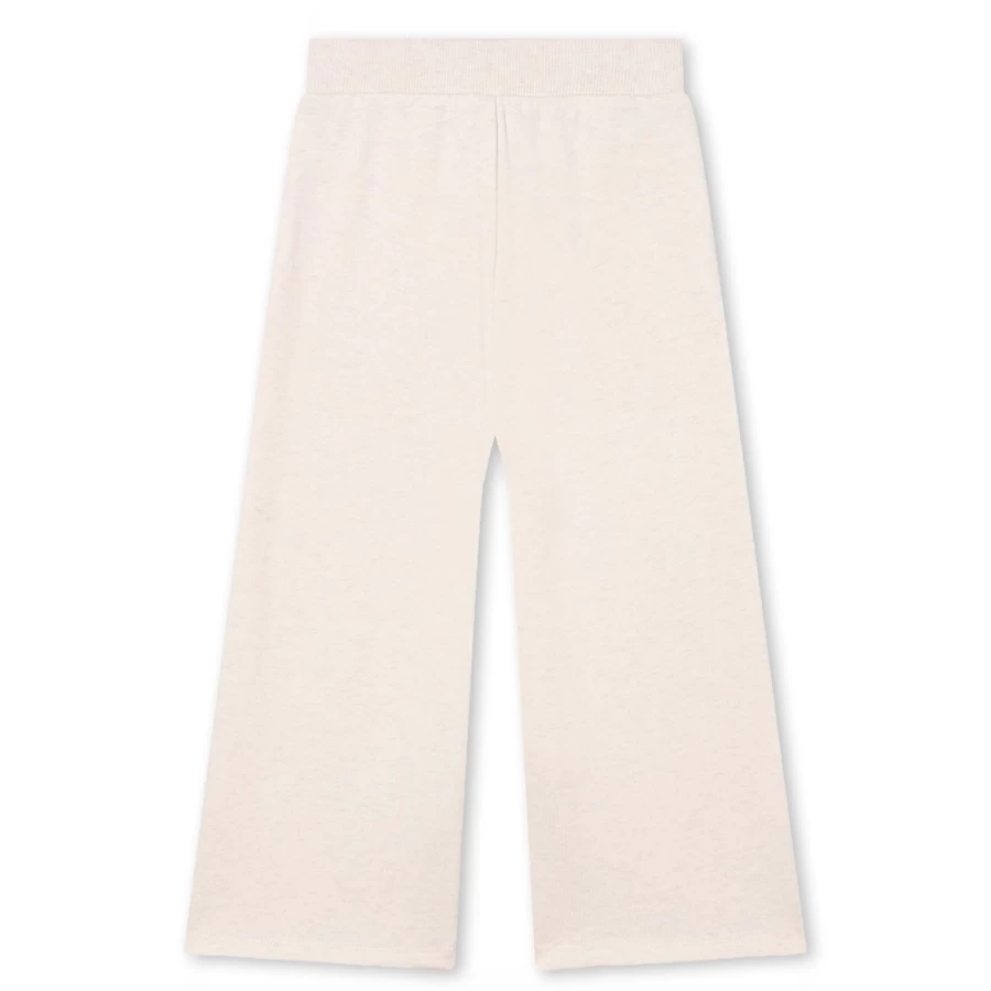 KENZO KIDS Girls' Pale Pink Fleece Jogging Pants for Comfort & Style