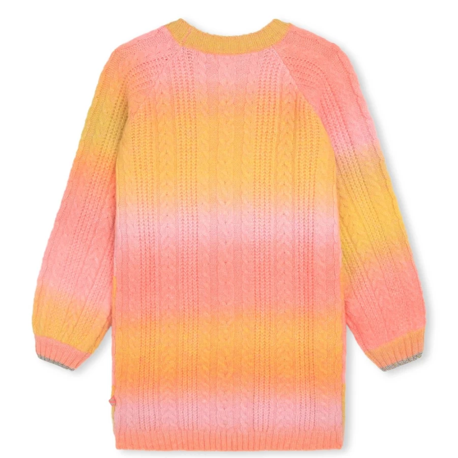 BILLIEBLUSH Lilac Cable-Knit Dress for Girls - Soft Knit Comfort Outfit