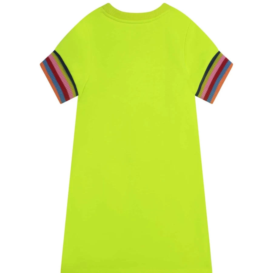 MARC JACOBS Girls' Ochre Short-Sleeved Fleece Dress for Kids