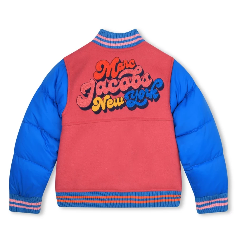 MARC JACOBS Girls Fuschia Wool Cloth Jacket for Winter Warm Fashion Outerwear