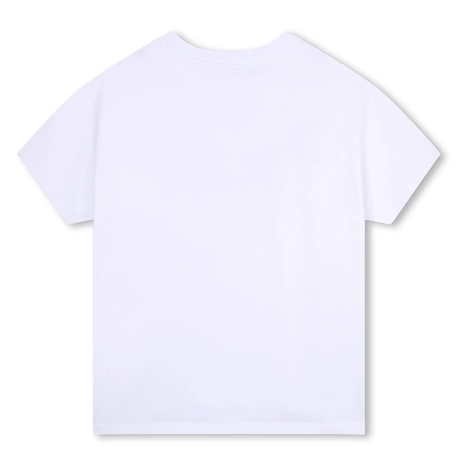 ZADIG & VOLTAIRE Girls' White Short-Sleeved Cotton T-Shirt