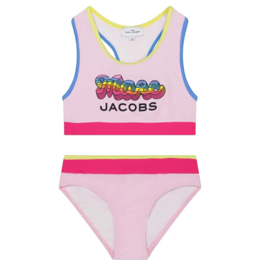 MARC JACOBS Girls' Apricot Two-Piece Bathing Suit for Kids