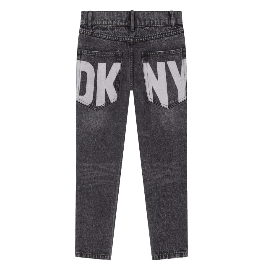 DKNY Girls' Black Lava Denim Jeans for Kids - Stylish & Comfortable