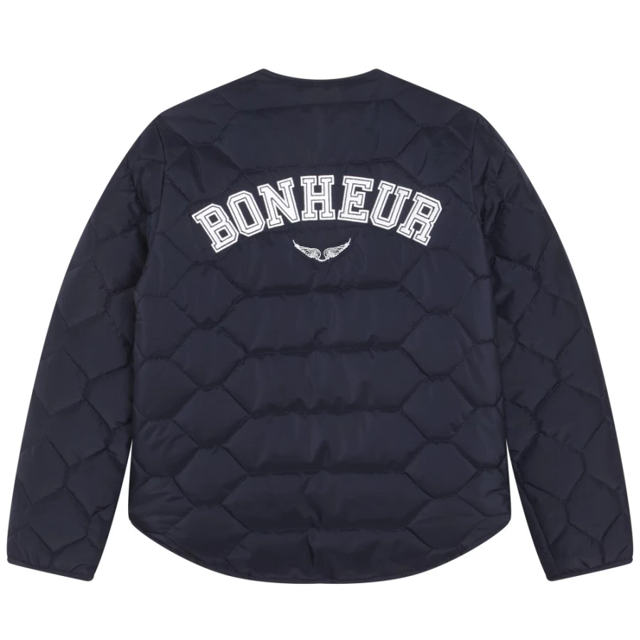 ZADIG & VOLTAIRE Navy Quilted Jacket for Girls - Stylish & Comfortable Outerwear