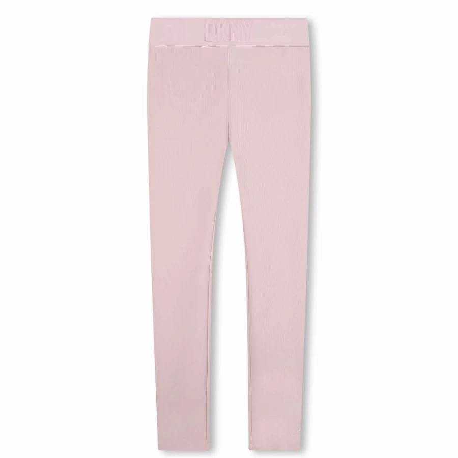 DKNY Girls' Plain Leggings - Classic Comfort & Stylish Fit
