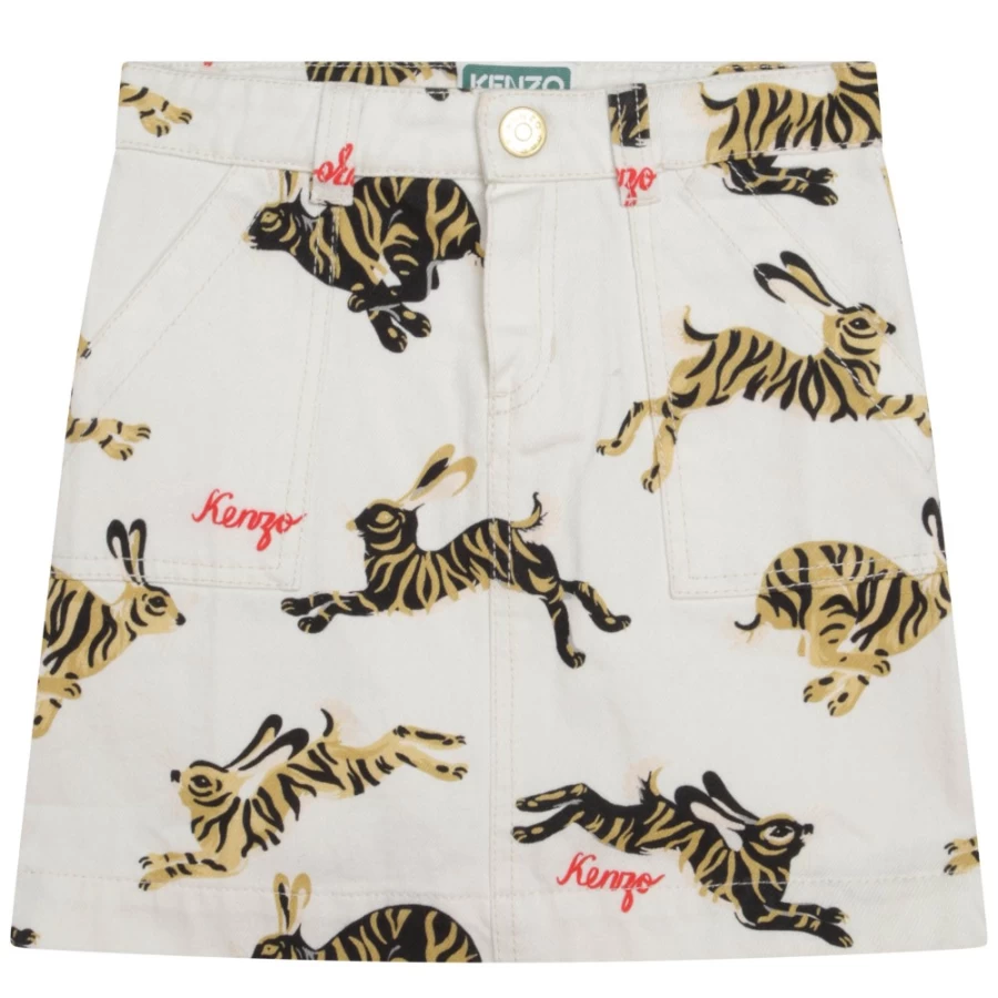 KENZO KIDS Girls' Off White Skirt | Chic & Comfortable