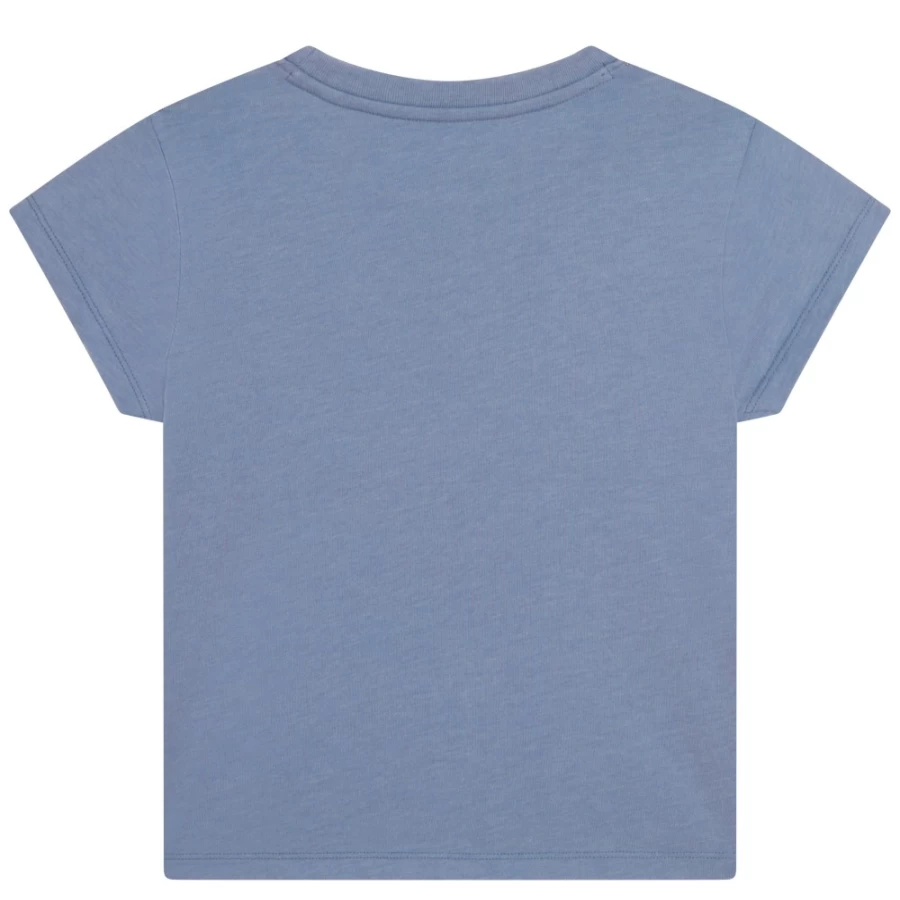 ZADIG & VOLTAIRE Navy Printed T-Shirt for Girls - Stylish Graphic Tee