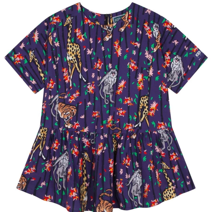 KENZO KIDS Blue Dress for Girls - Stylish and Comfortable Kids Dress