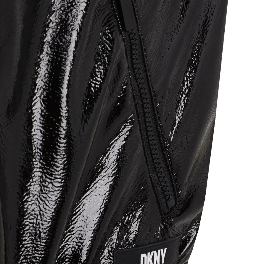 DKNY Reversible Black Sleeveless Jacket for Girls - Lightweight & Stylish
