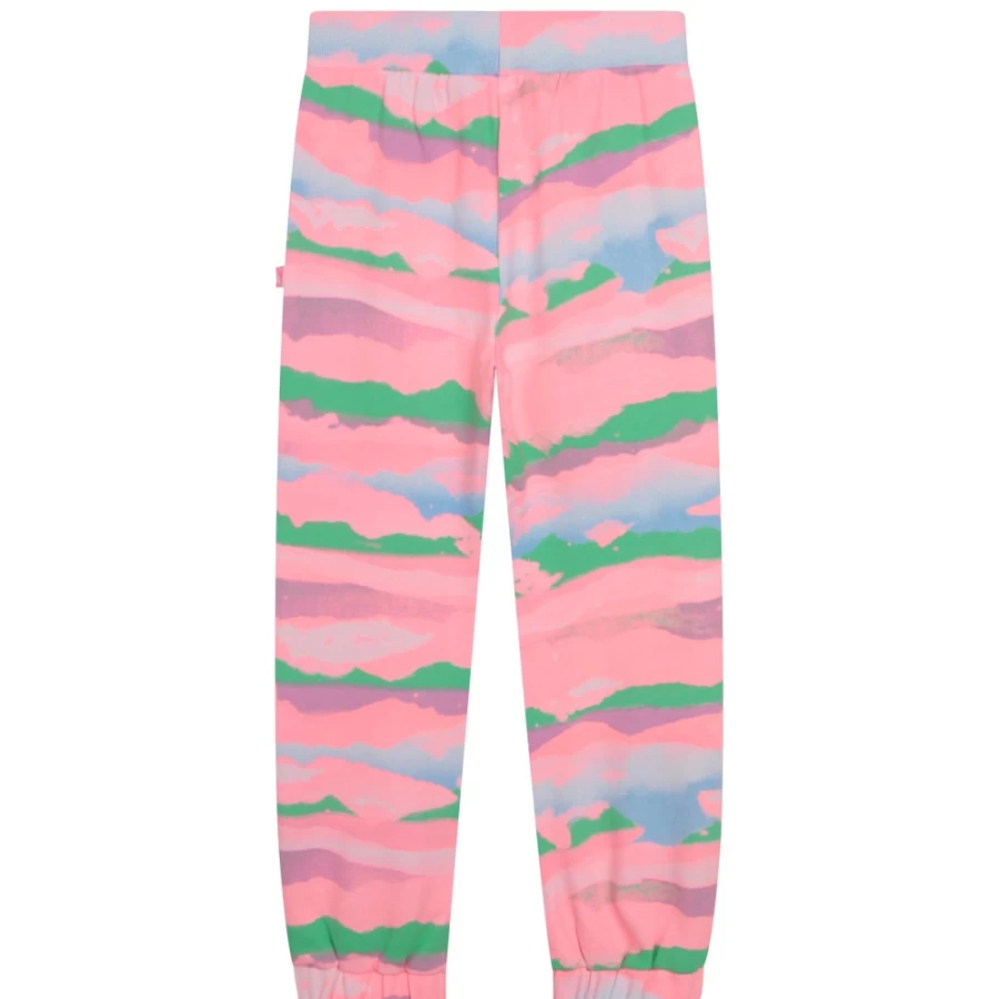 BILLIEBLUSH Girls' Multicoloured Fleece Jogging Bottoms for Comfort & Style