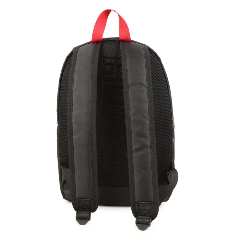 HUGO Black Fabric Backpack for Girls - Stylish & Durable School Bag