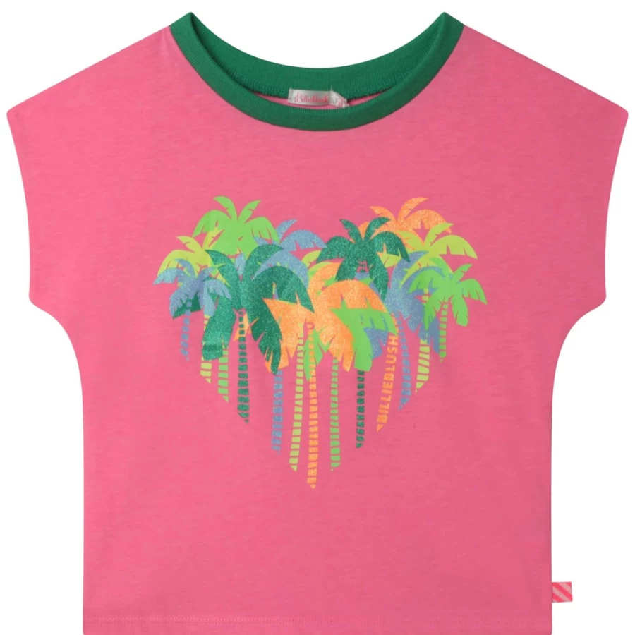 BILLIEBLUSH Pink Sleeveless T-Shirt for Girls - Trendy Summer Top
