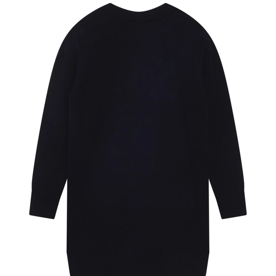 ZADIG & VOLTAIRE Navy Wool Cashmere Jumper Dress for Girls