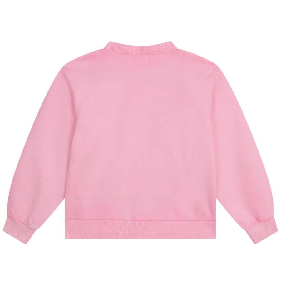 BILLIEBLUSH Pink Fleece Sweatshirt for Girls - Cozy & Stylish Winter Wear