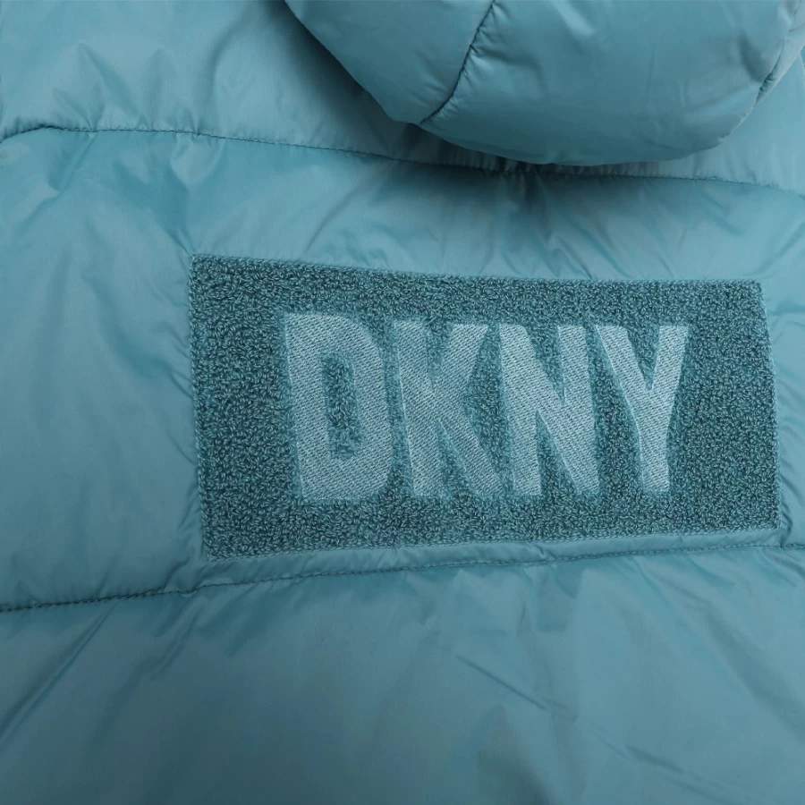 DKNY Girls' Hooded Body Warmer - Lightweight Winter Jacket for Kids