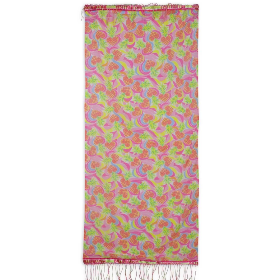 BILLIEBLUSH Printed Fouta With Fringe for Girls - Multicoloured Handmade Beach Towel