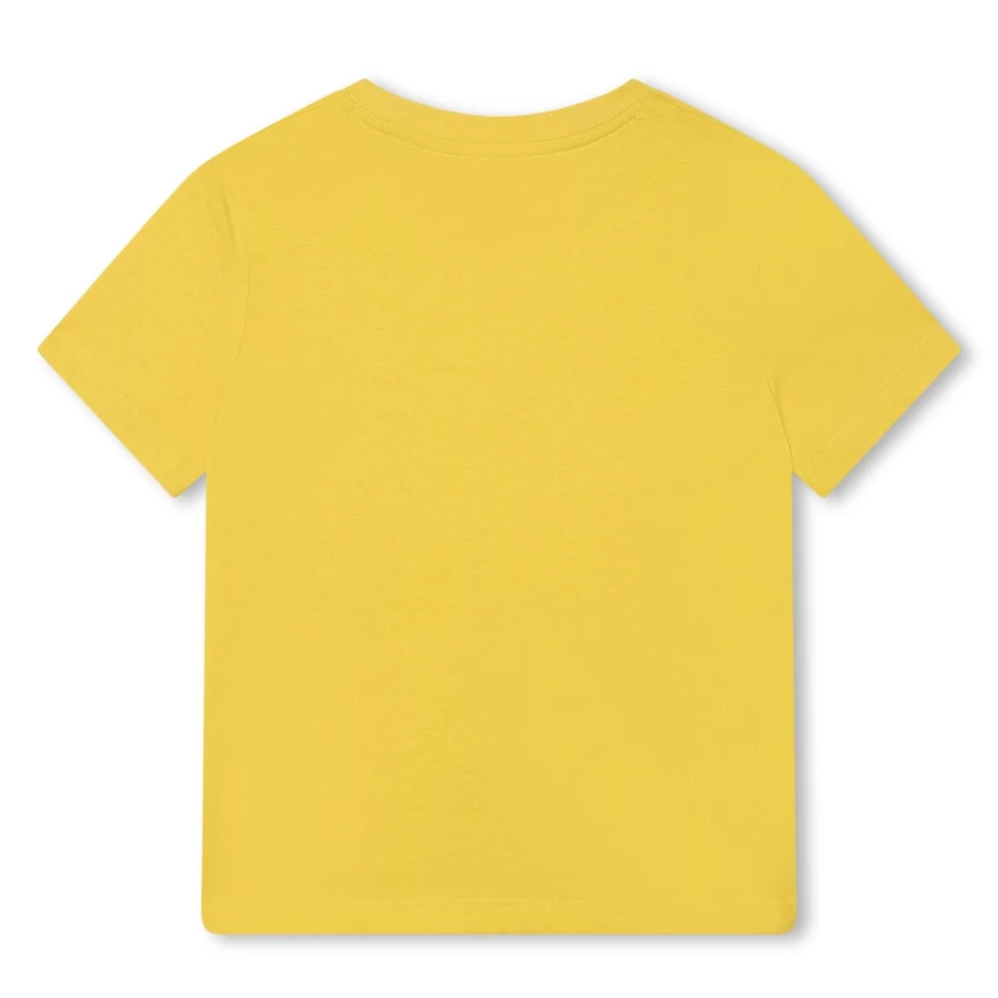 MARC JACOBS Yellow Peach-Skin Finish T-Shirt for Girls