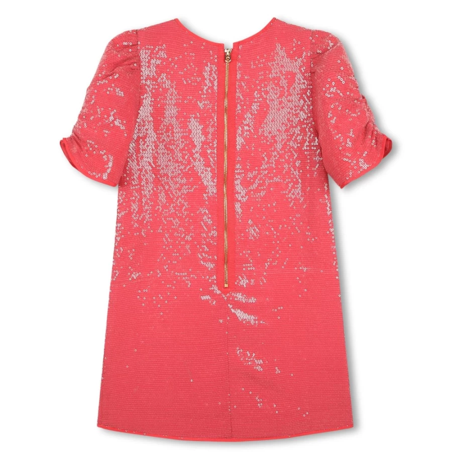 MARC JACOBS Girls Fuschia Sequinned Party Dress for Special Occasions