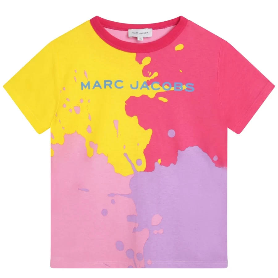 MARC JACOBS Girls' Multicolored Short-Sleeve Cotton T-Shirt for Kids