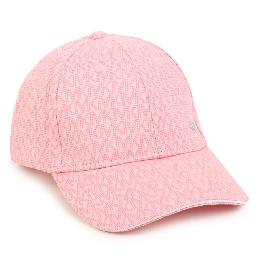 MICHAEL KORS Girls Pink Washed Printed Cotton Baseball Cap