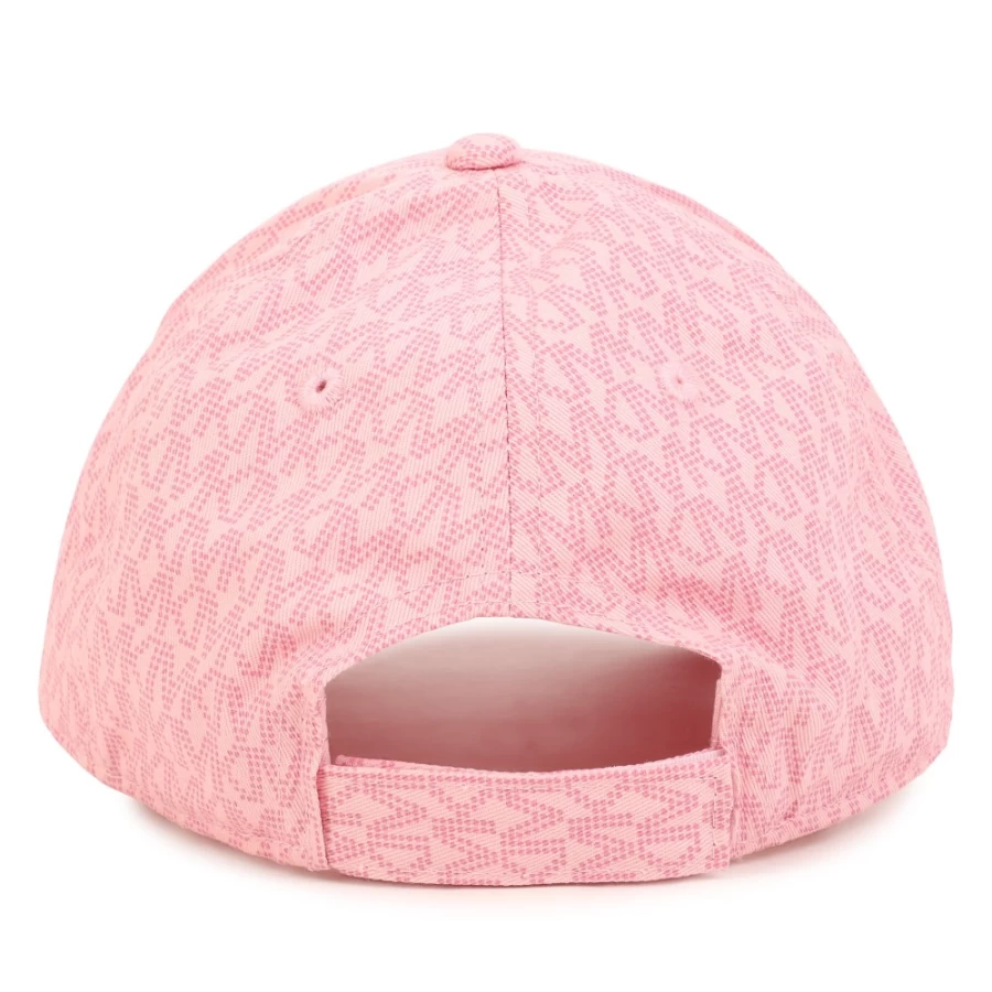 MICHAEL KORS Girls Pink Washed Printed Cotton Baseball Cap