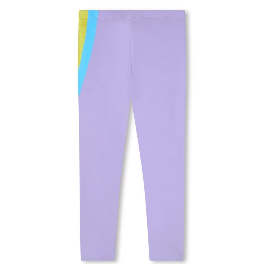 BILLIEBLUSH Girls' Lilac Sparkle-Print Leggings for Kids