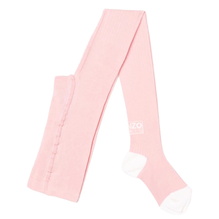 KENZO KIDS Girl's Nude Knitted Tights for Comfort & Style