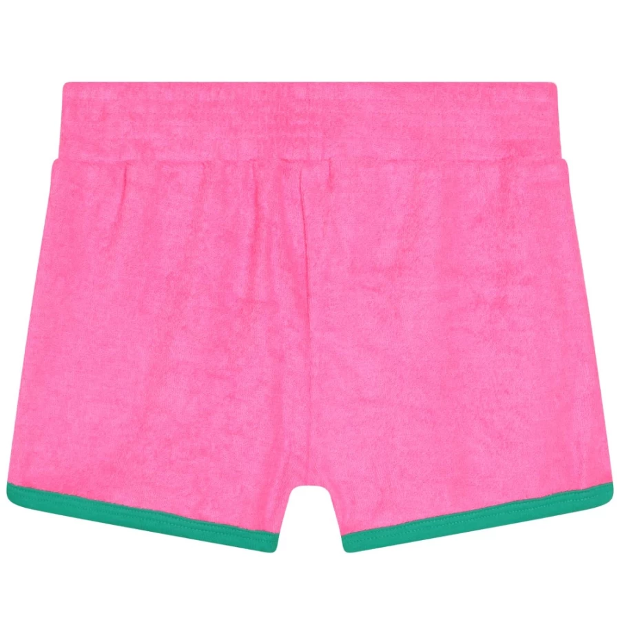BILLIEBLUSH Pink Terry Cloth Embroidered Shorts for Girls