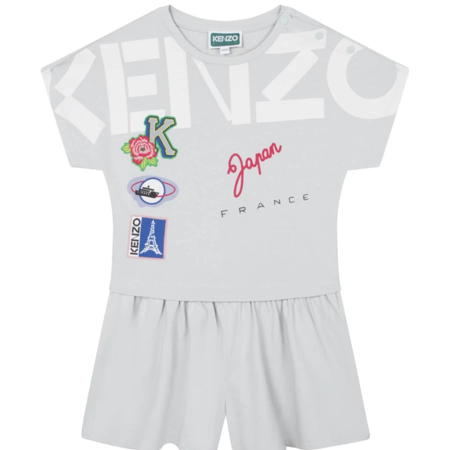 KENZO KIDS Pale Blue All In One Outfit for Girls