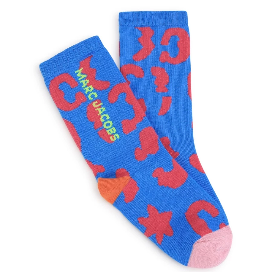 MARC JACOBS Leopard-Print Socks for Girls - Stylish Animal Pattern Footwear