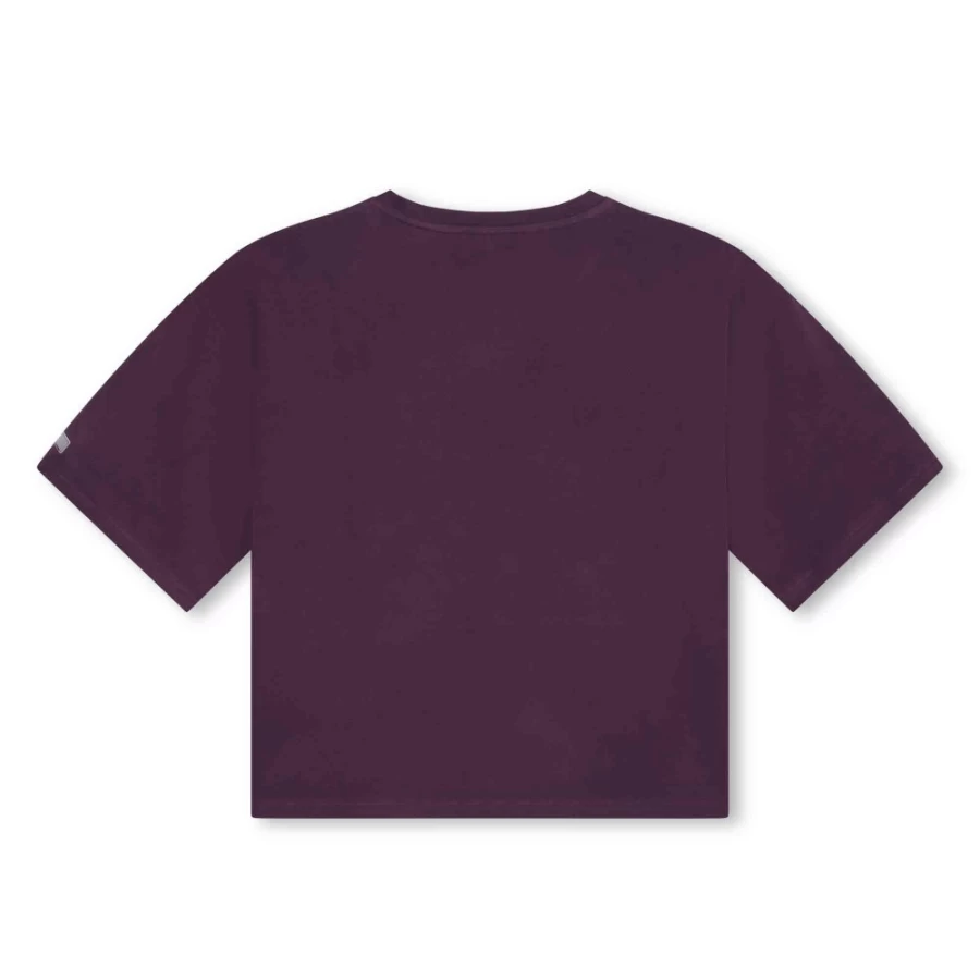 DKNY Girls' Short-Sleeved Cotton T-Shirt for Kids - Soft & Comfortable Top