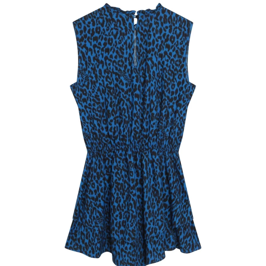 ZADIG & VOLTAIRE Girls' Electric Blue Leopard Print Dress