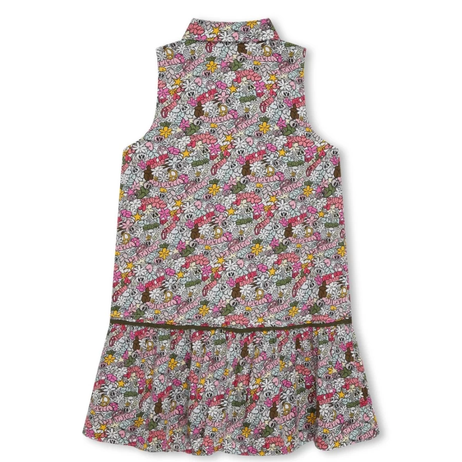 ZADIG & VOLTAIRE Girls Raspberry Floral Viscose Dress - Patterned Casual Wear