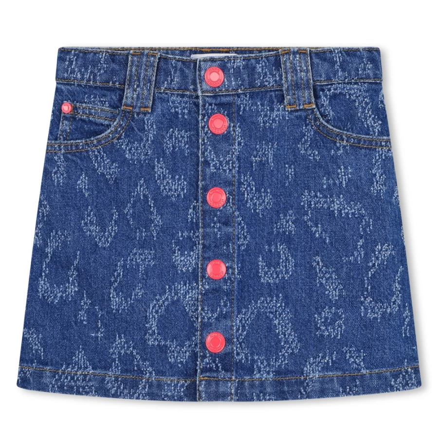 MARC JACOBS Denim Blue Skirt for Girls - Classic Denim Skirt for Kids