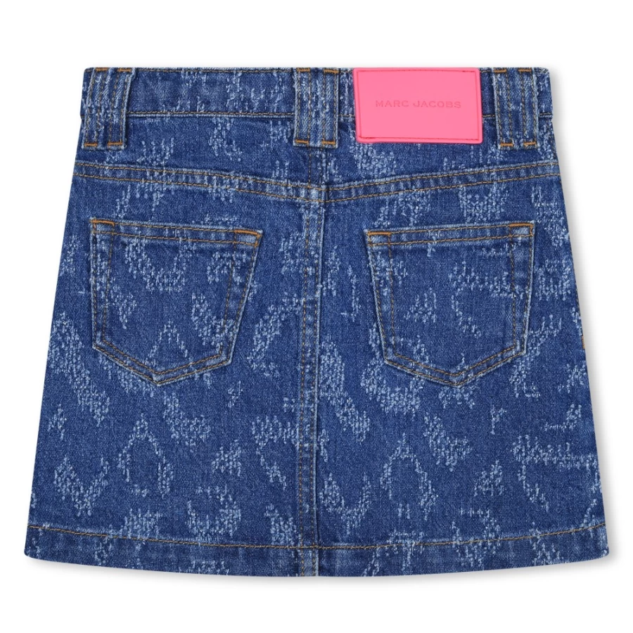 MARC JACOBS Denim Blue Skirt for Girls - Classic Denim Skirt for Kids