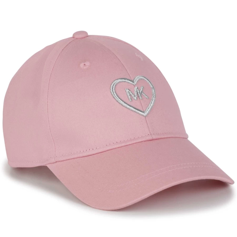 MICHAEL KORS Girls Pink Washed Cotton Canvas Baseball Cap