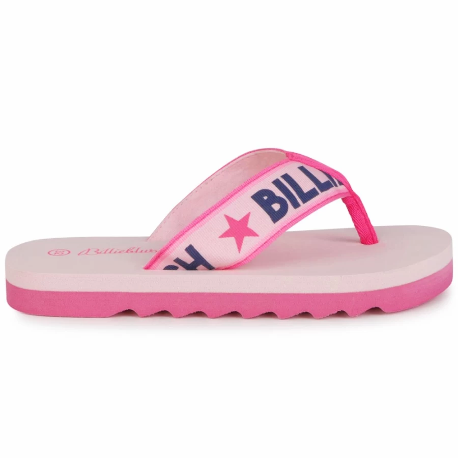BILLIEBLUSH Pink Flip-Flops for Girls - Two-Colour Comfortable Sandals