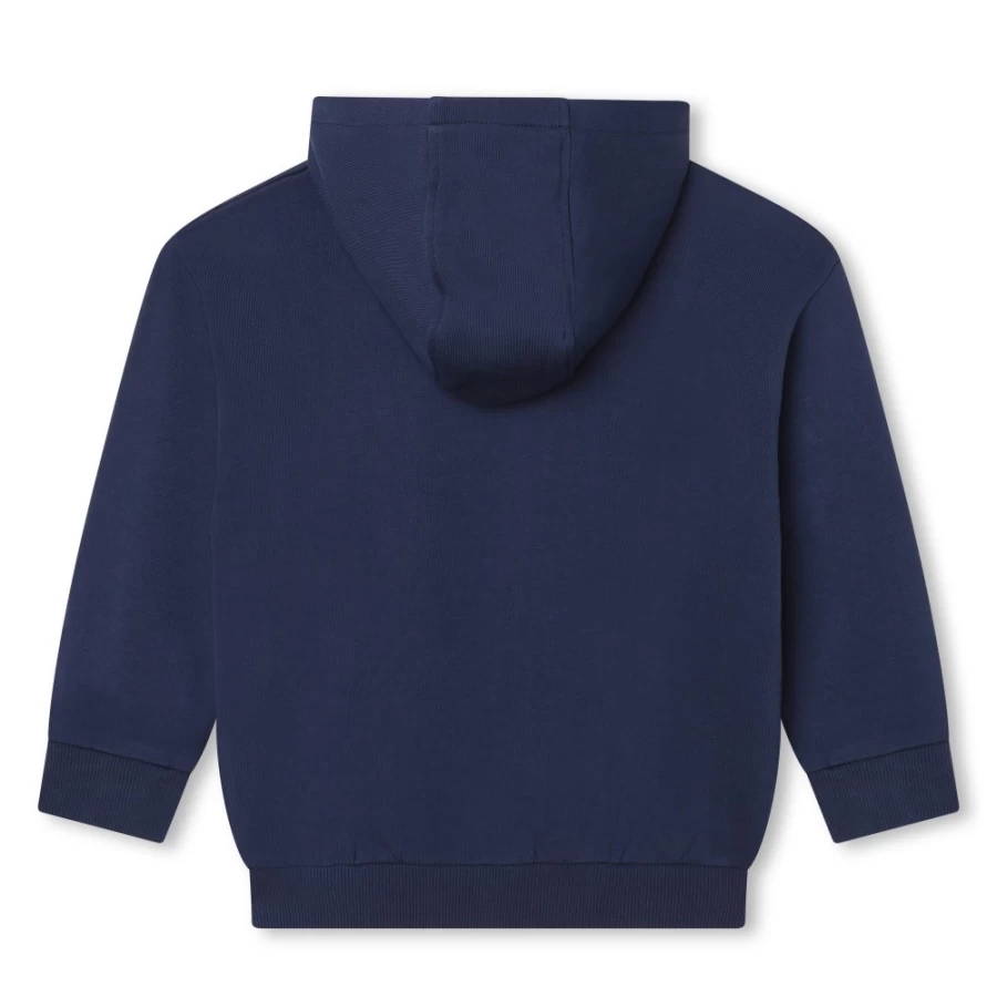 KENZO KIDS Girls Navy Hooded Sweatshirt for Kids - Stylish & Comfortable Pullover