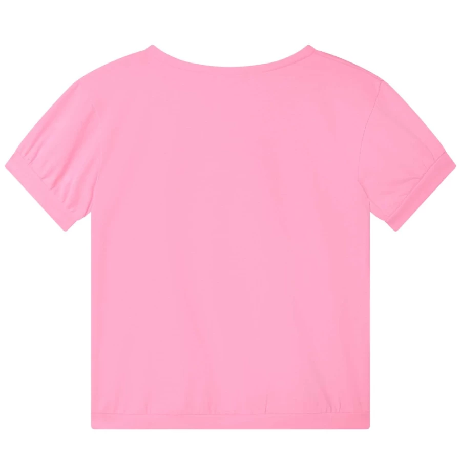 BILLIEBLUSH Girls' Pink Short-Sleeved T-Shirt for Kids