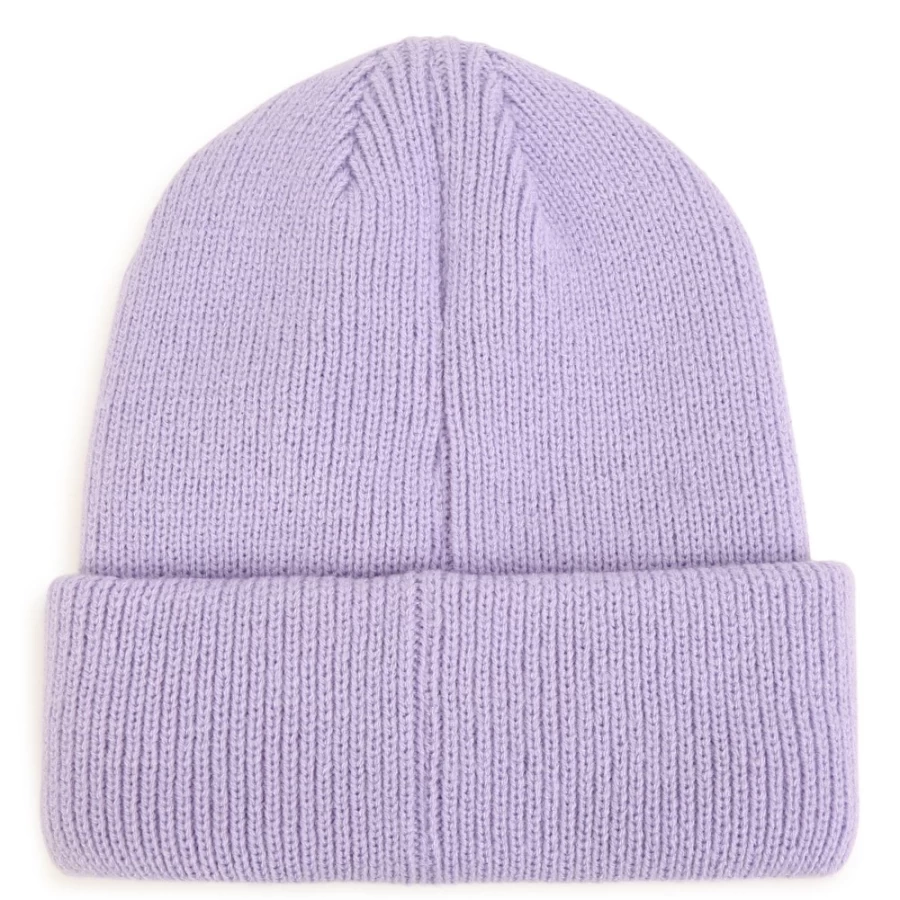 HUGO Lilac Knitted Hat for Girls - Soft Winter Beanie