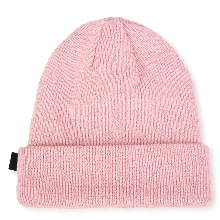 KARL LAGERFELD KIDS Girls Pink Washed Rhinestone Embellished Hat